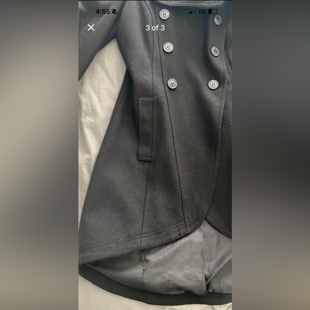 Gestuz Wool Penguin Coat Size S View 3